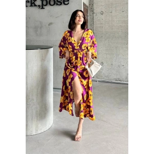 Çiçek baskılı elbise