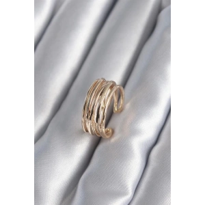 Gold Renk Ayarlanabilir Kadın Yüzük