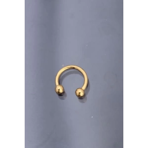 Gold Renkli Yarım Halka 316L Cerrahi Çelik Piercing
