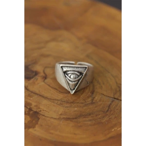 Göz Detay Metal Ayarlanabilir Erkek Yüzük