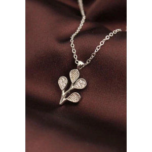 Gümüş Renk Zirkon Taşlı Çoklu Balon Kolye