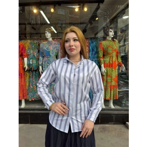 Kalın çizgili gömlek
