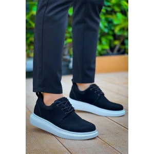 Kb-003 Kuback Siyah Süet Bağcıklı  Günlük Erkek  Ayakkabı