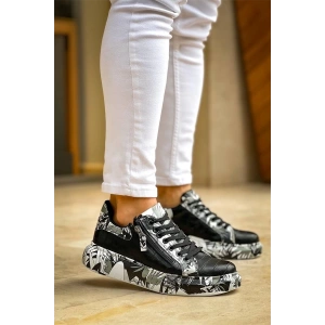 Kb-02  Kuback Bağcıklı Crocodile Siyah Siyah Günlük Erkek Ayakkabı