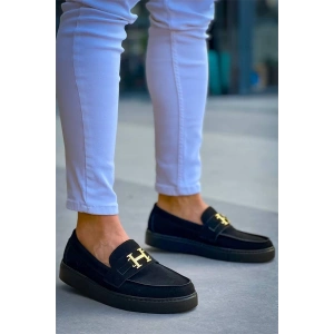 Kb-027  Kuback Bağcıksız Kömür Süet H Günlük Erkek Ayakkabı