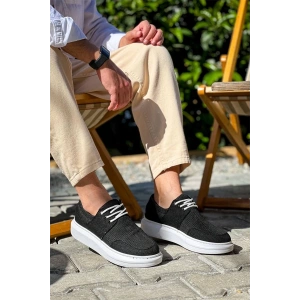 Kb-042  Kuback Bağcıklı Siyah Günlük Erkek Ayakkabı