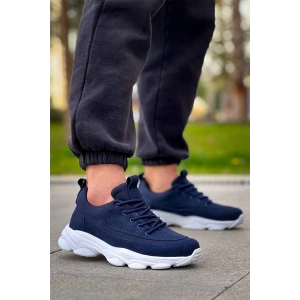 Kb-707  Kuback Lacivert Süet Yüksek Taban Bağcıklı Günlük Erkek Ayakkabı