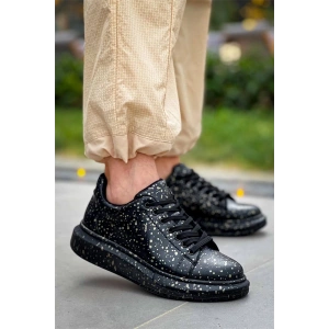 Kb-X500  Kuback Siyah Gold  Bağcıklı  Günlük Erkek  Ayakkabı