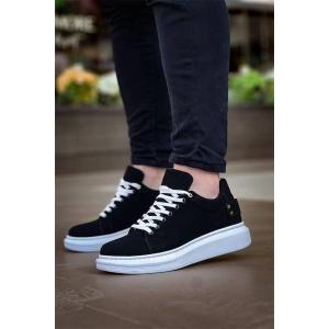 Kb047  Kuback Siyah Süet Günlük Erkek  Ayakkabı