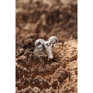 Koç Figürlü Ayarlanabilir Yüzük