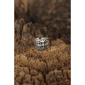 Motifli Ayarlanabilir Erkek Yüzük