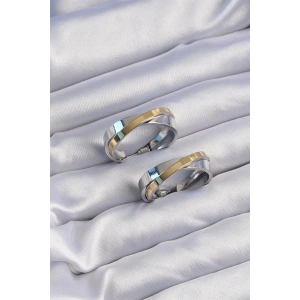 Pirinç Gold Gümüş Renkli Halka Küpe