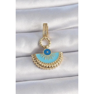 Pirinç Gold Renk Nazar Boncuklu Ajda Charm