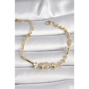 Pirinç Gold Renk Zirkon Taş Detay Xuping VIP Exclusive Seri Bileklik