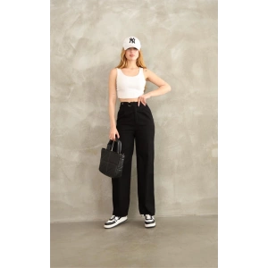 Pnt gabardin kemer detay pantolon