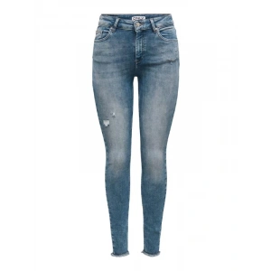 Püsküllü Paça Slim Fit Yüksek Bel Kadın Kot Pantolon