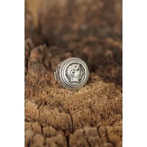 Sezar Figürlü Ayarlanabilir Erkek Yüzük