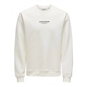 Sıfır Yaka Şardonlu Erkek Sweatshirt