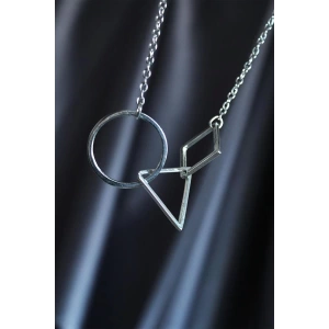 Silver Renk Squid Game Unisex Kolye