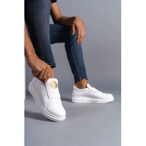SLW161 Hippo Bağcıksız Cilt Erkek Günlük Sneaker Ayakkabı CBT - Beyaz
