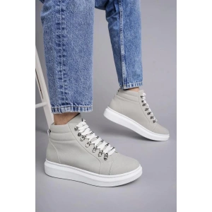 SLW206 Ottawa Bağcıklı Süet Erkek Günlük Spor Bot BT - Gri