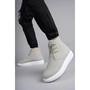 SLW207 Oslo Bağcıklı Süet Erkek Günlük Spor Bot BT - Gri