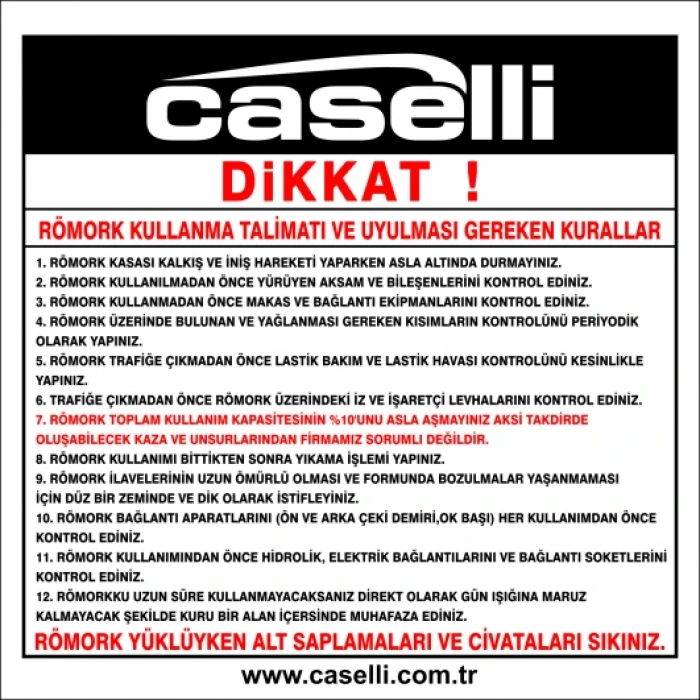 ETIKET ALUMINYUM KULLANMA TALIMATI CASELLİ