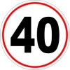 ETIKET YAPISKANLI 40 KM/H