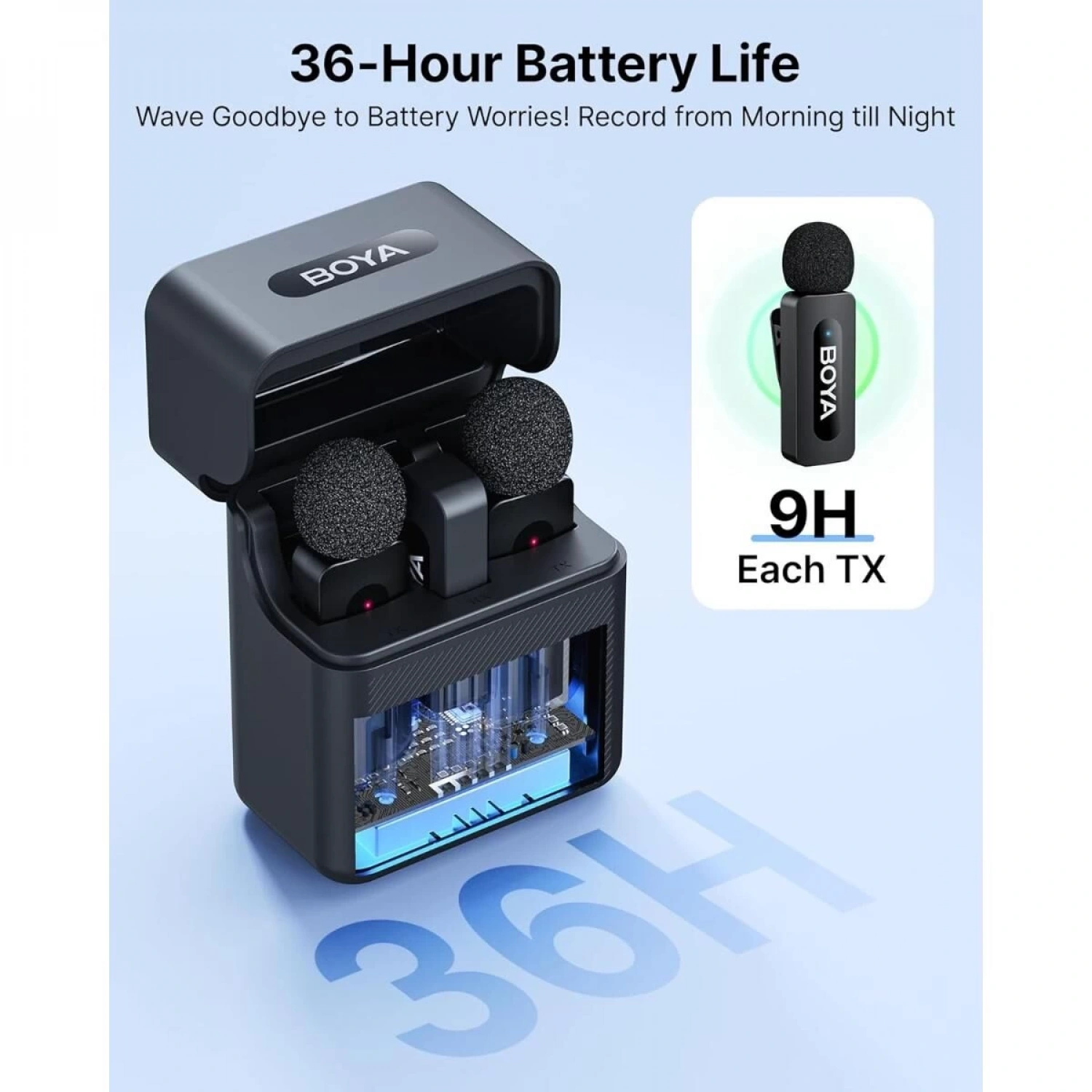 Boya V3 Combo Usb-c ve Lightning Portlu Gürültü Engelleyicili Kablosuz Yaka Mikrofonu