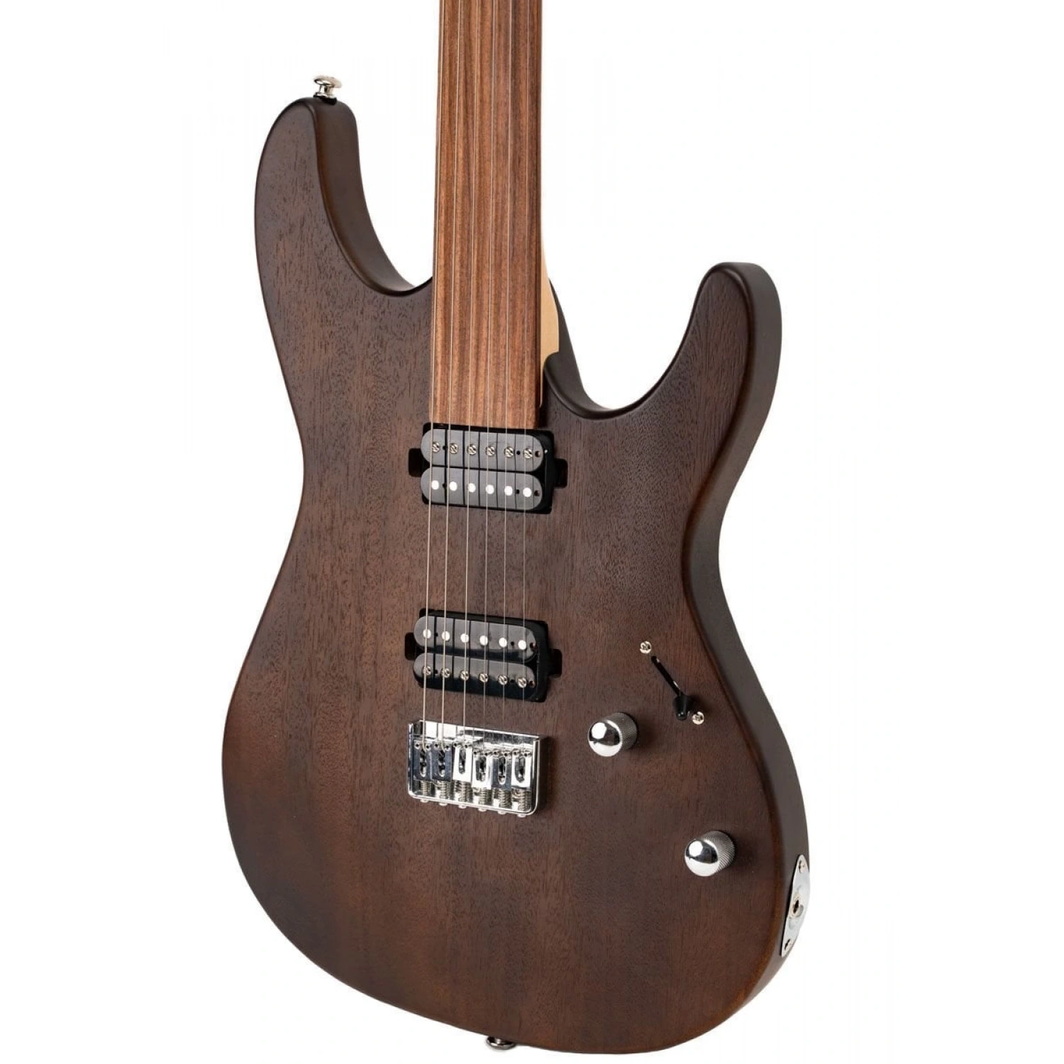 New Orleans FTS241 Mat Koyu Kahve Elektro Perdesiz Gitar