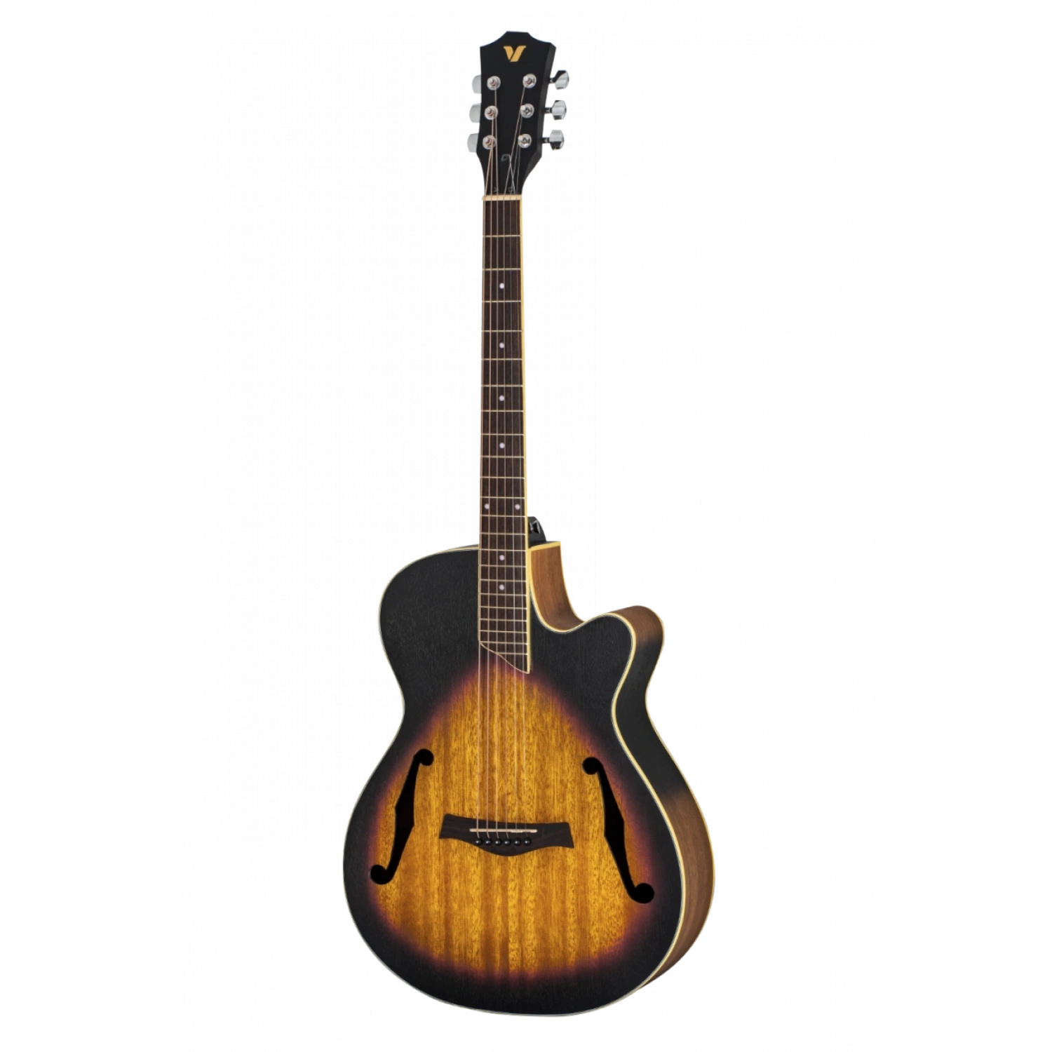 Valler AG213 SB Sunburst Cutaway Akustik Gitar