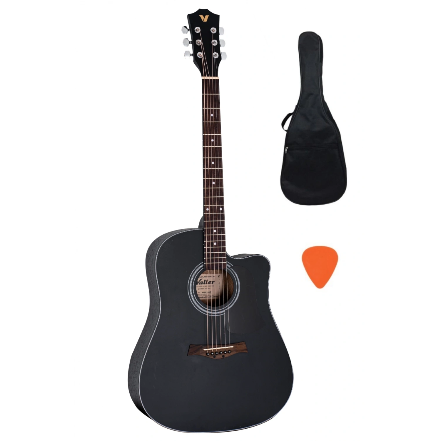 Valler AG240 BK Siyah Akustik Gitar