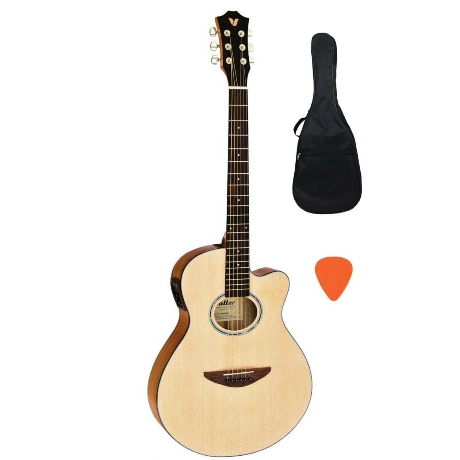 Valler AGX290 NA Naturel Elektro Akustik Gitar