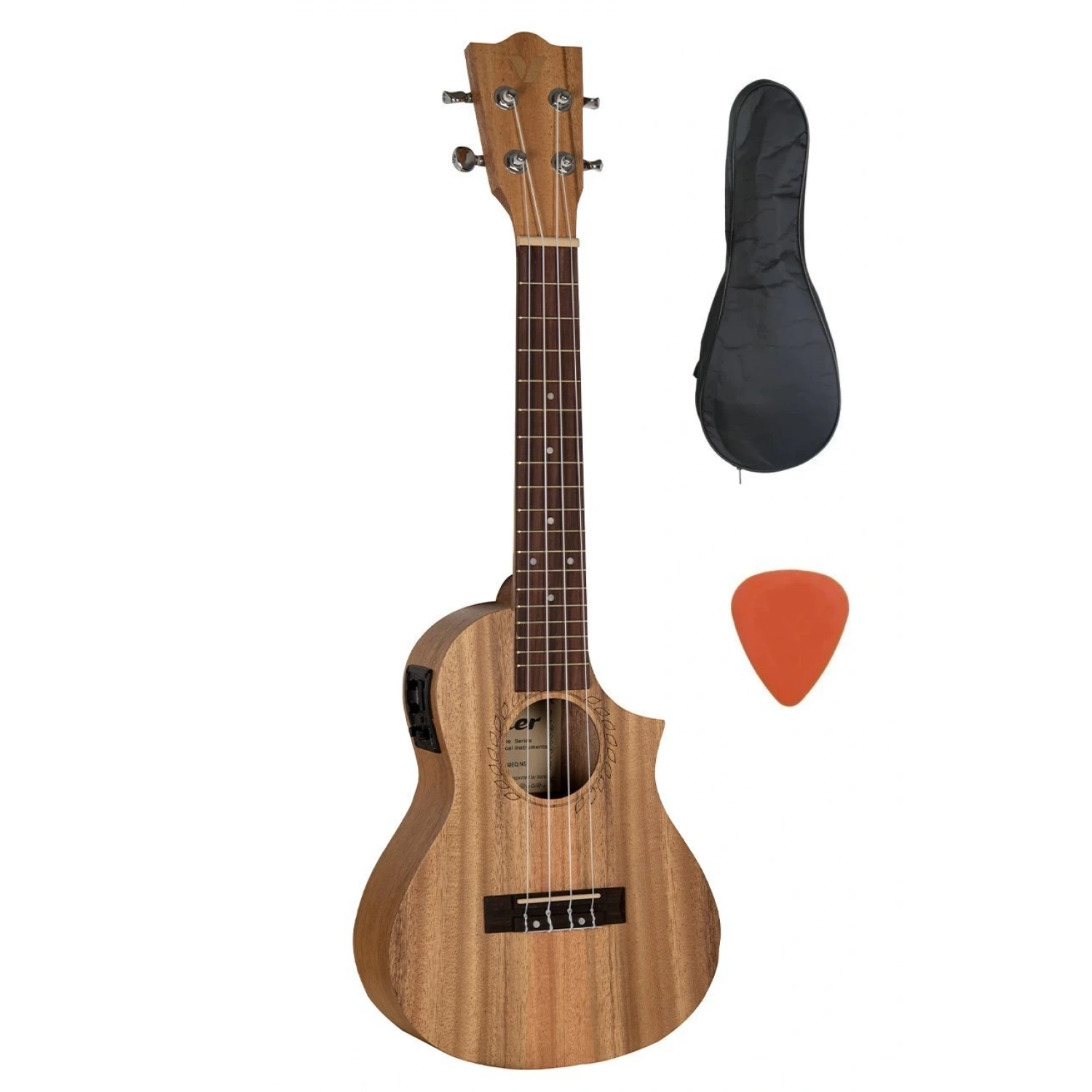 Valler UAC60EQ NS Elektro Concert Ukulele Natürel