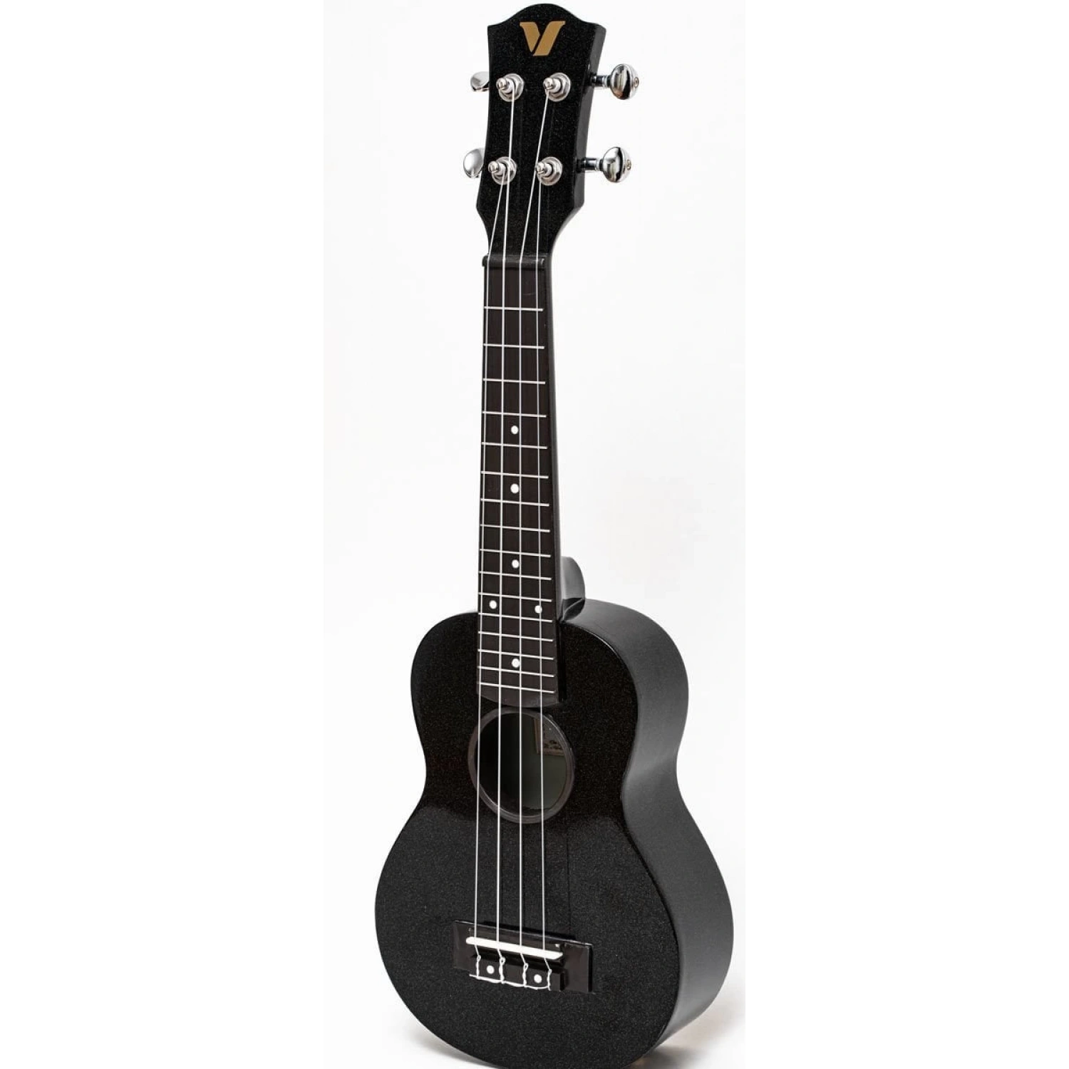 Valler UK110 Krom Burgu Siyah Soprano Ukulele