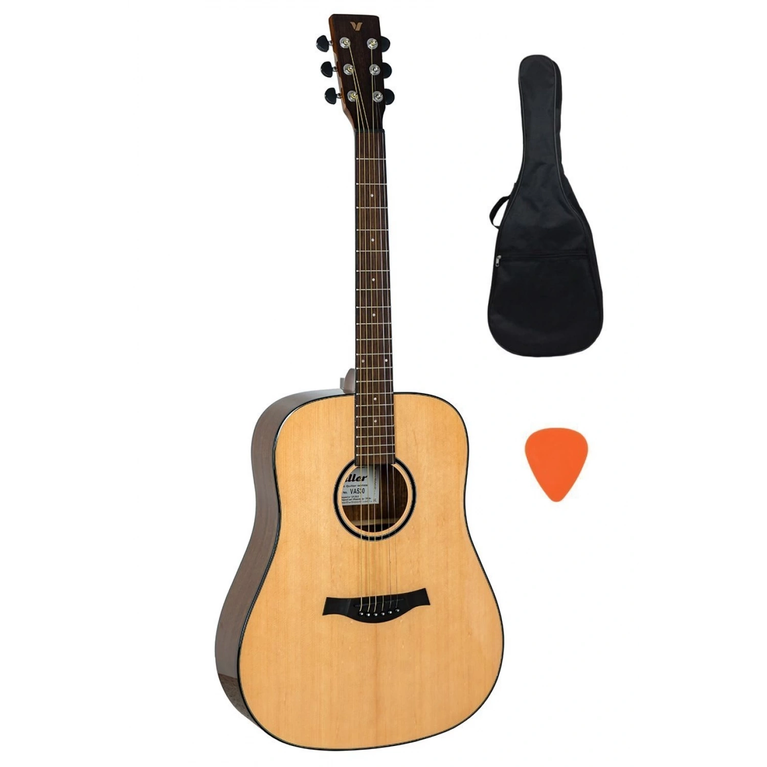 Valler VA530 Parlak Cilalı Akustik Gitar