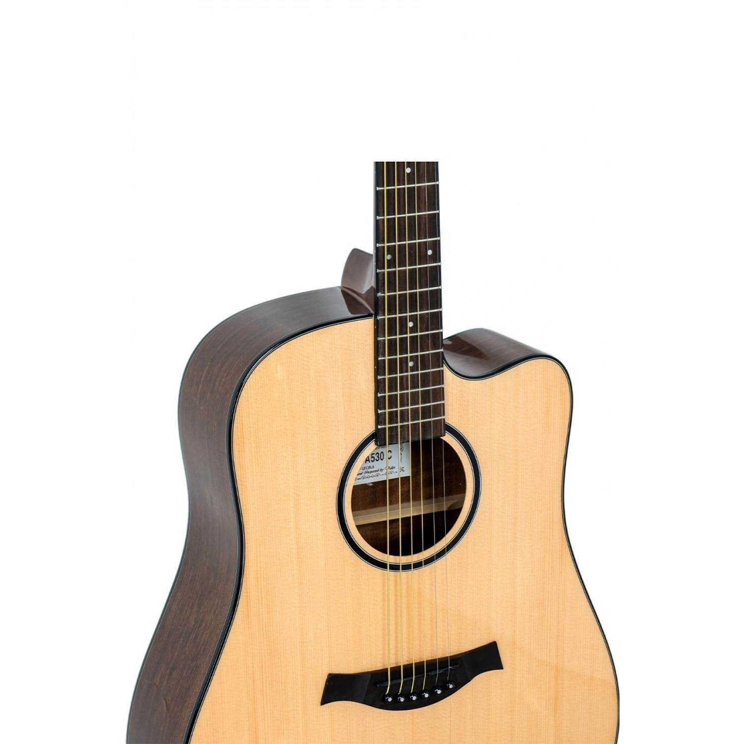 Valler VA530C Cutaway Akustik Gitar Parlak Cilalı