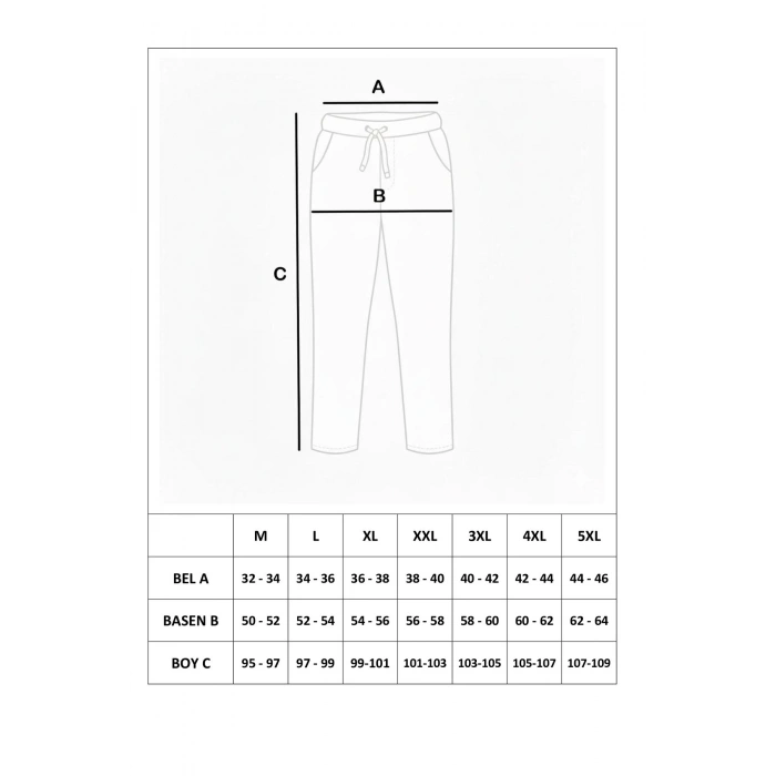 Bambu Likralı Ring Viskon Pijama Altı