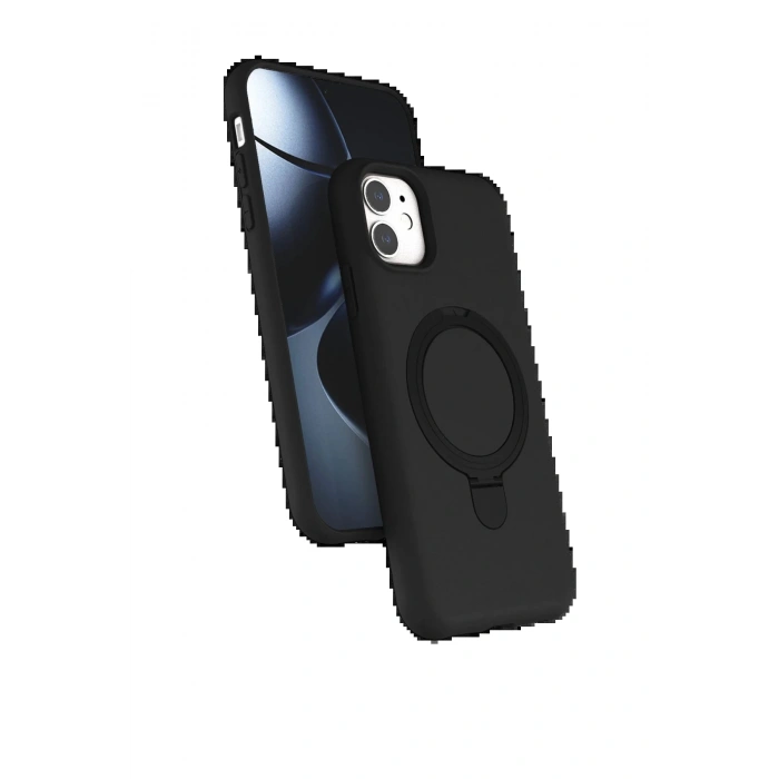 CPT90 Apple iPhone 11 Regal Magsafe Standlı Kapak - Siyah