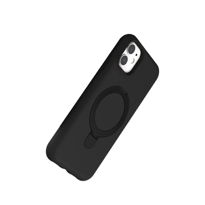 CPT90 Apple iPhone 11 Regal Magsafe Standlı Kapak - Siyah