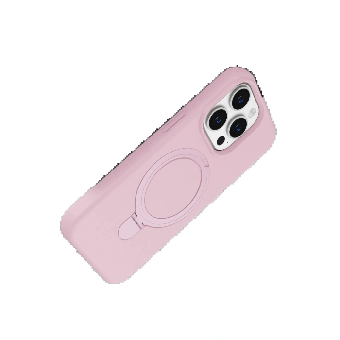 CPT90 Apple iPhone 14 Pro Max Regal Magsafe Standlı Kapak - Açık Pembe