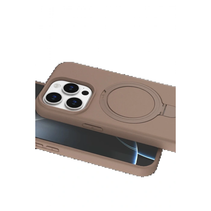 CPT90 Apple iPhone 14 Pro Max Regal Magsafe Standlı Kapak - Çöl Titanyum