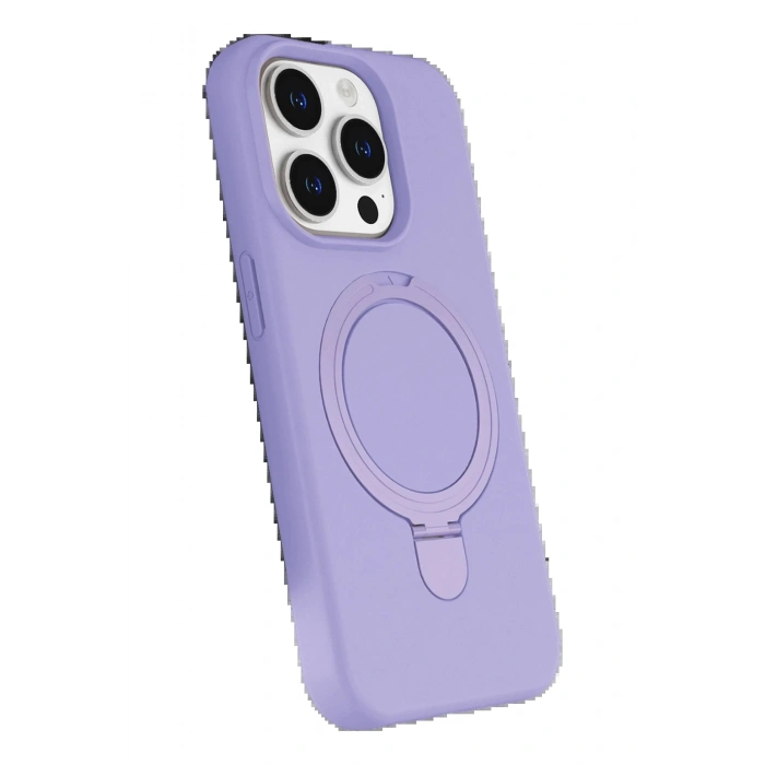 CPT90 Apple iPhone 14 Pro Max Regal Magsafe Standlı Kapak - Lila