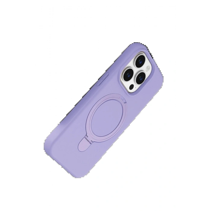 CPT90 Apple iPhone 14 Pro Max Regal Magsafe Standlı Kapak - Lila