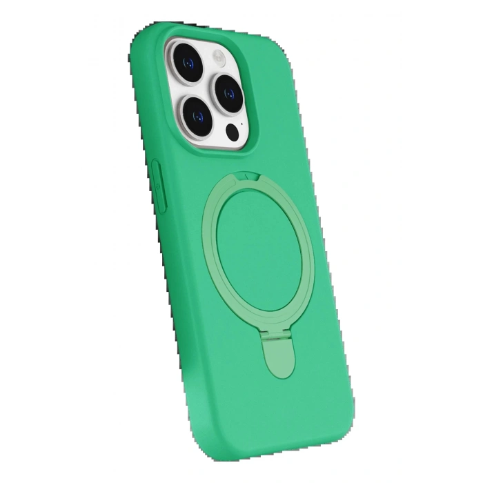 CPT90 Apple iPhone 14 Pro Max Regal Magsafe Standlı Kapak - Yeşil