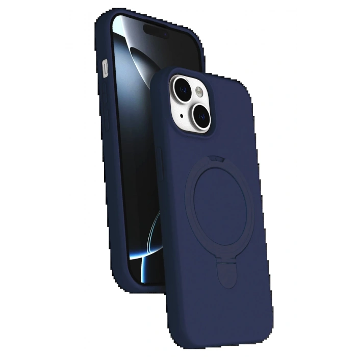 CPT90 Apple iPhone 14 Regal Magsafe Standlı Kapak - Lacivert