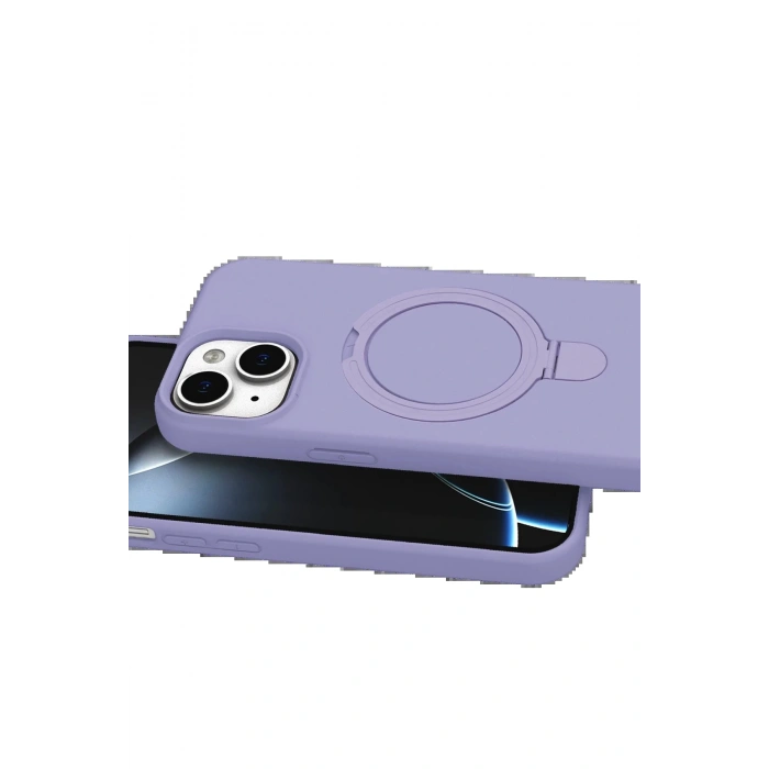 CPT90 Apple iPhone 14 Regal Magsafe Standlı Kapak - Lila