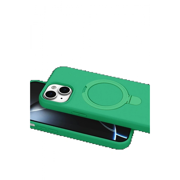 CPT90 Apple iPhone 14 Regal Magsafe Standlı Kapak - Yeşil