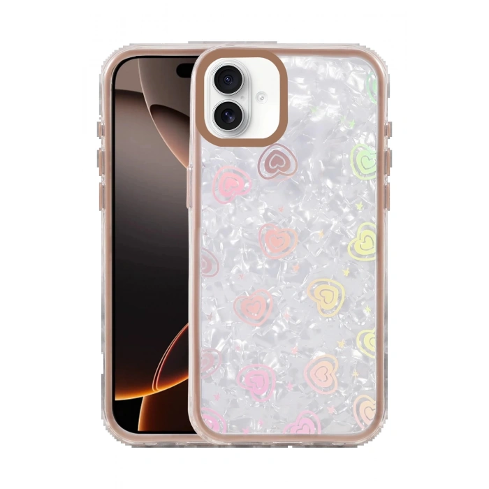 CPT90 Apple iPhone 16 Lumi Desenli Kapak - Çöl Titanyum