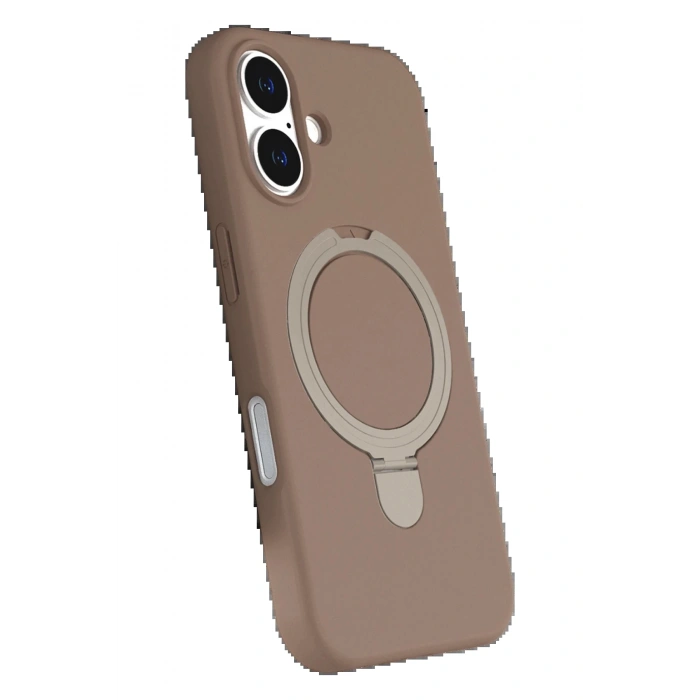 CPT90 Apple iPhone 16 Plus Regal Magsafe Standlı Kapak - Çöl Titanyum